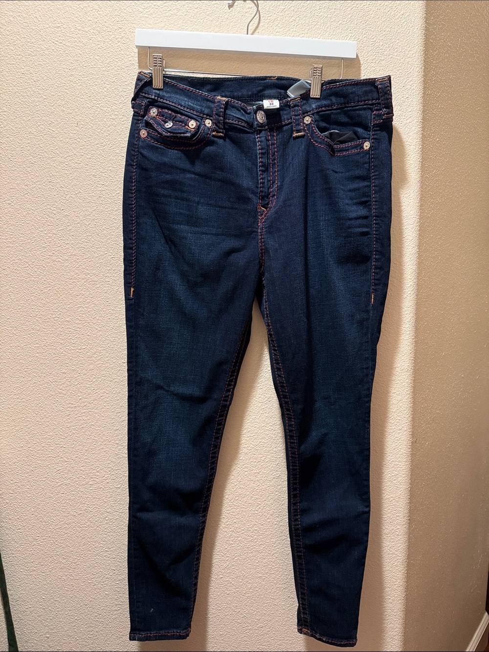 True religion Women’s Dark Blue Stretch Jeans - Classic Slim Fit